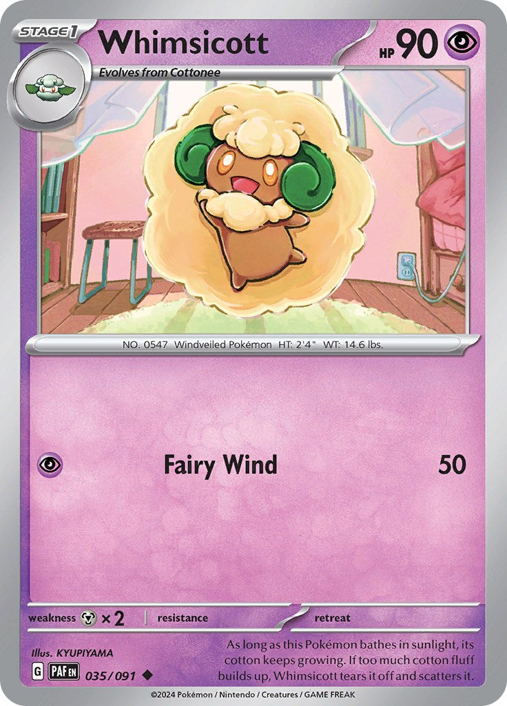 Whimsicott (035/091) [Scarlet & Violet: Paldean Fates] | Exor Games New Glasgow