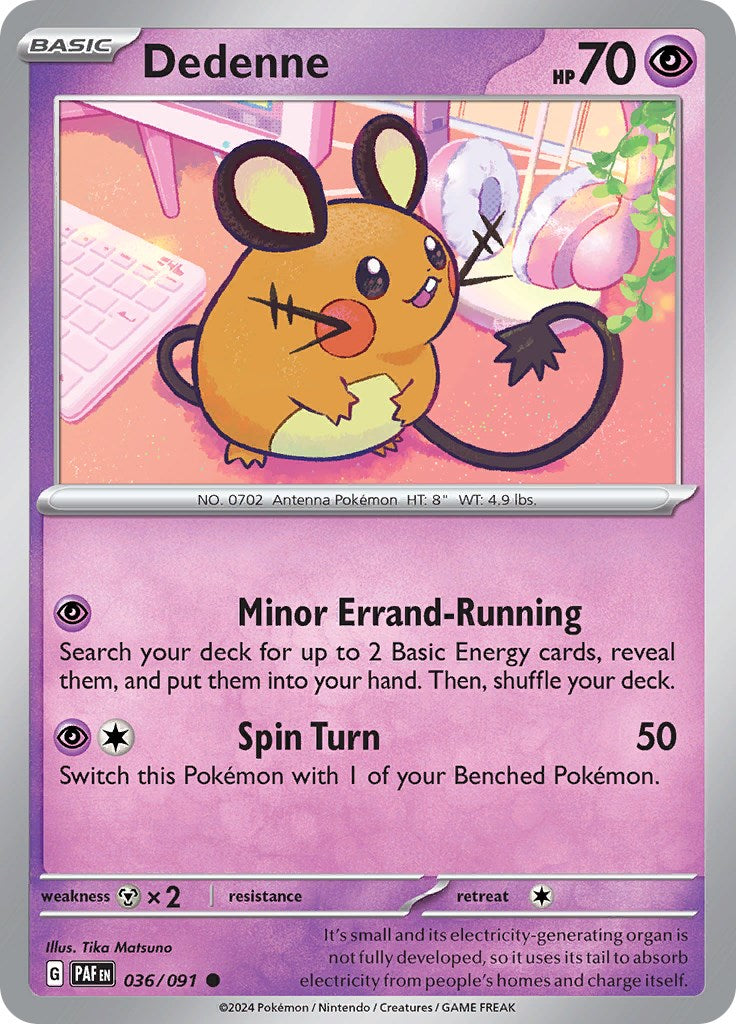 Dedenne (036/091) [Scarlet & Violet: Paldean Fates] | Exor Games New Glasgow