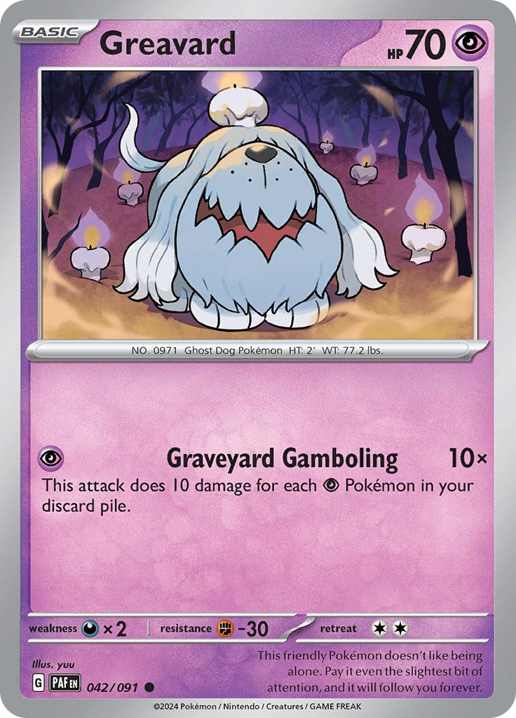 Greavard (042/091) [Scarlet & Violet: Paldean Fates] | Exor Games New Glasgow