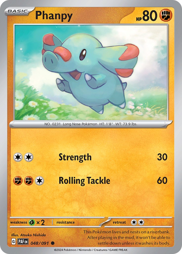 Phanpy (048/091) [Scarlet & Violet: Paldean Fates] | Exor Games New Glasgow