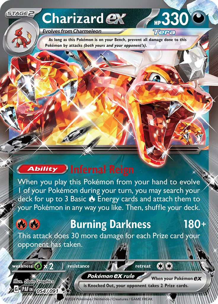 Charizard ex (054/091) [Scarlet & Violet: Paldean Fates] | Exor Games New Glasgow