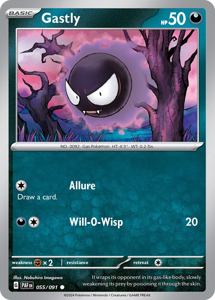 Gastly (055/091) [Scarlet & Violet: Paldean Fates] | Exor Games New Glasgow