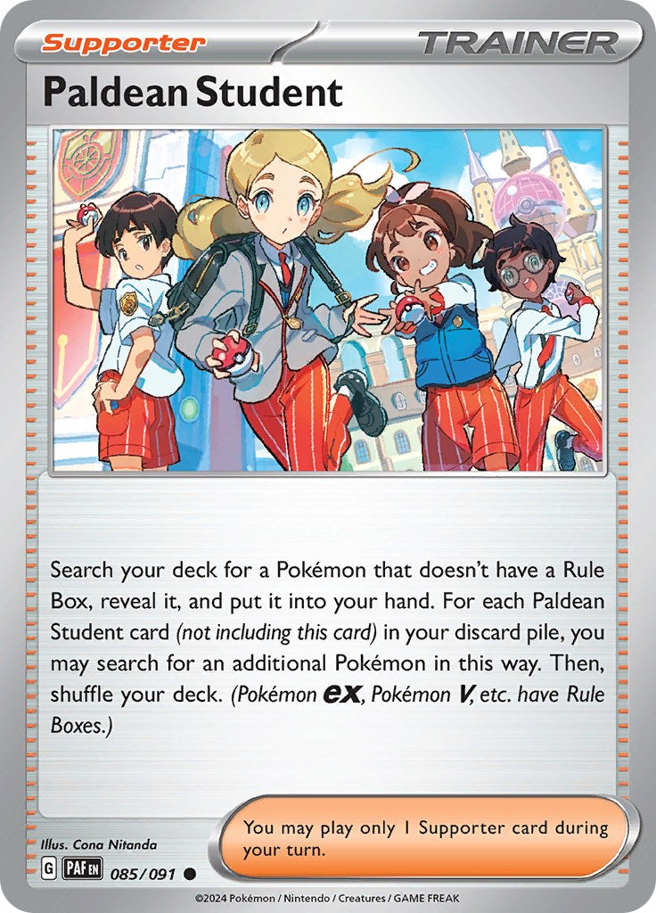 Paldean Student (085/091) [Scarlet & Violet: Paldean Fates] | Exor Games New Glasgow