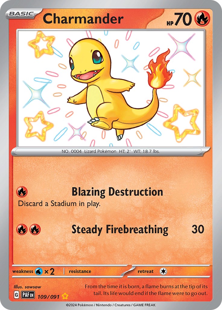 Charmander (109/091) [Scarlet & Violet: Paldean Fates] | Exor Games New Glasgow