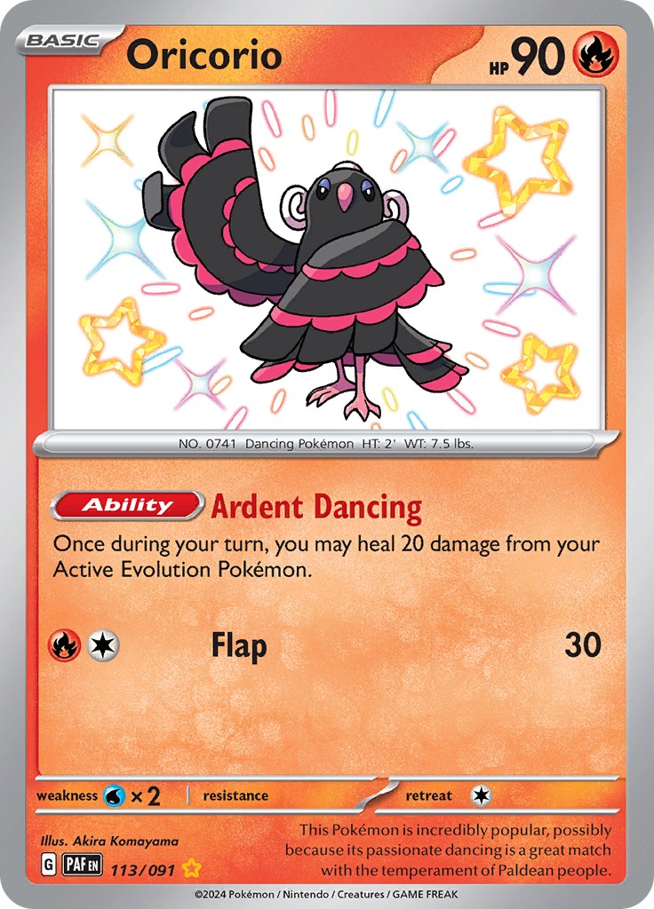 Oricorio (113/091) [Scarlet & Violet: Paldean Fates] | Exor Games New Glasgow