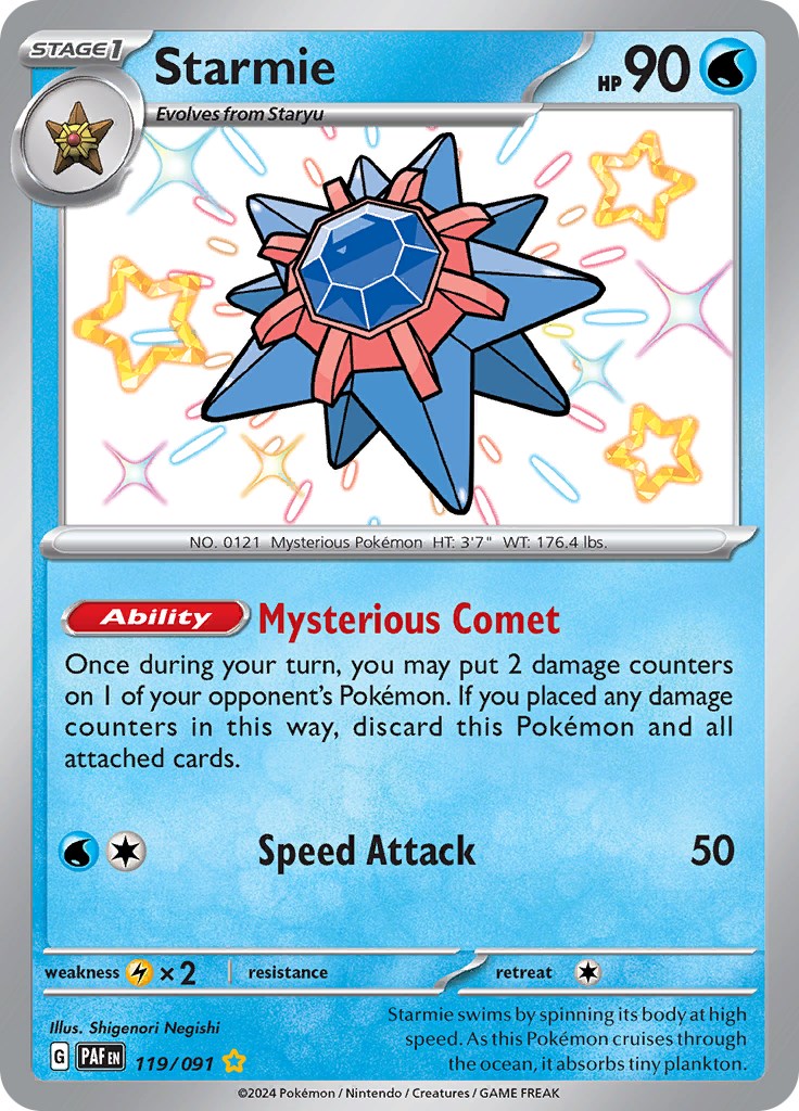 Starmie (119/091) [Scarlet & Violet: Paldean Fates] | Exor Games New Glasgow