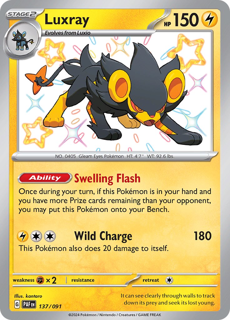 Luxray (137/091) [Scarlet & Violet: Paldean Fates] | Exor Games New Glasgow