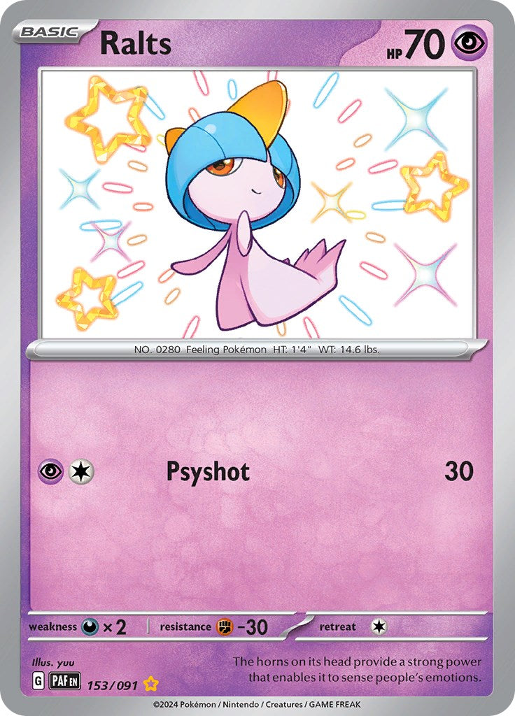 Ralts (153/091) [Scarlet & Violet: Paldean Fates] | Exor Games New Glasgow