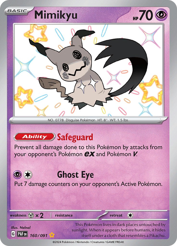 Mimikyu -160/091 [Scarlet & Violet: Paldean Fates] | Exor Games New Glasgow