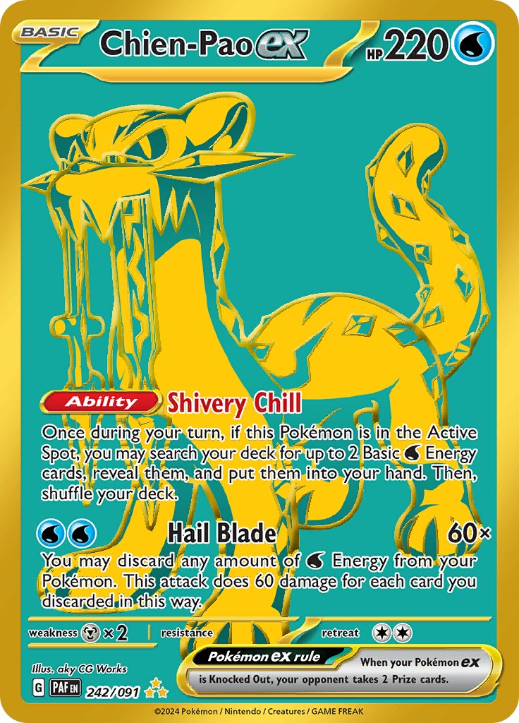 Chien-Pao ex (242/091) [Scarlet & Violet: Paldean Fates] | Exor Games New Glasgow