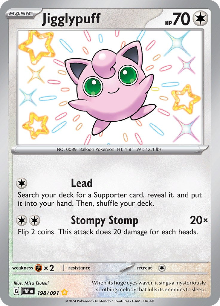 Jigglypuff (198/091) [Scarlet & Violet: Paldean Fates] | Exor Games New Glasgow