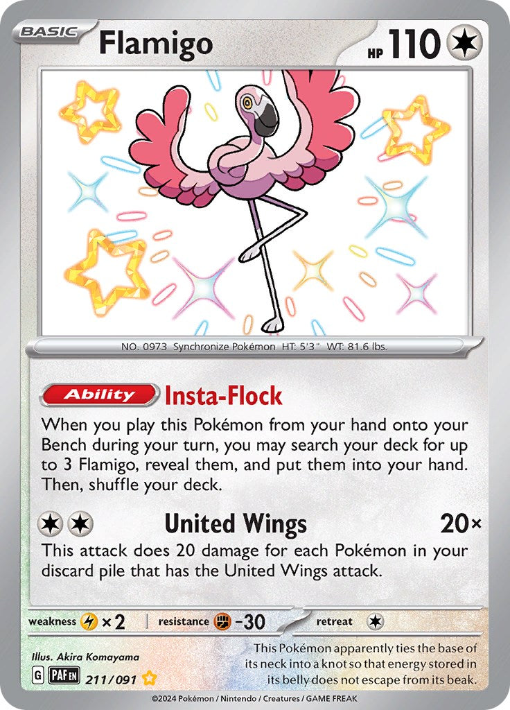 Flamigo (211/091) [Scarlet & Violet: Paldean Fates] | Exor Games New Glasgow