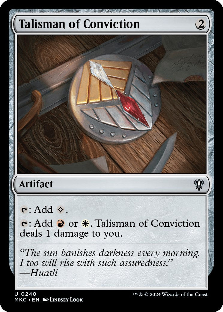 Talisman of Conviction [Murders at Karlov Manor Commander] | Exor Games New Glasgow