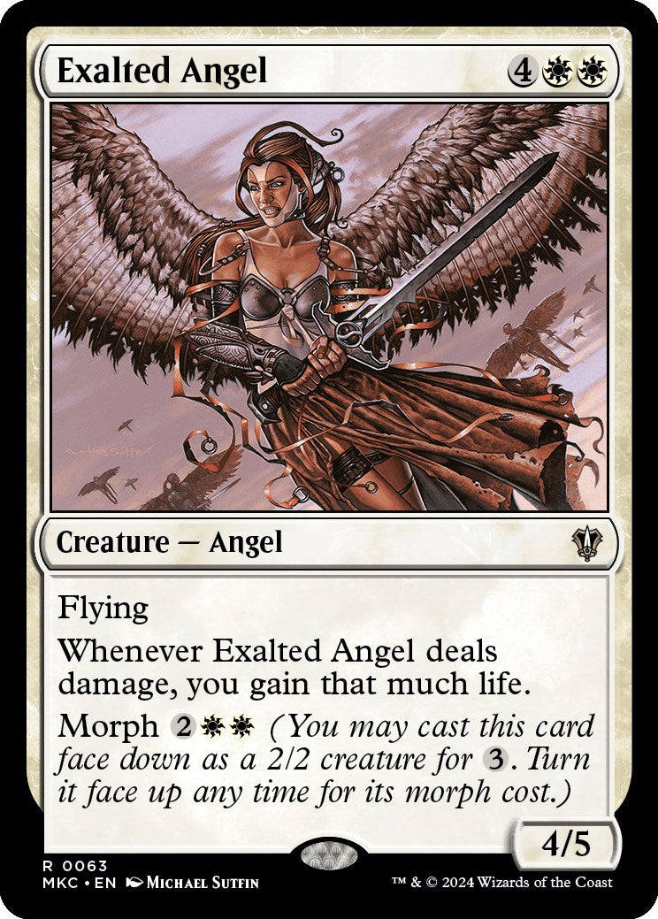 Exalted Angel [Murders at Karlov Manor Commander] | Exor Games New Glasgow