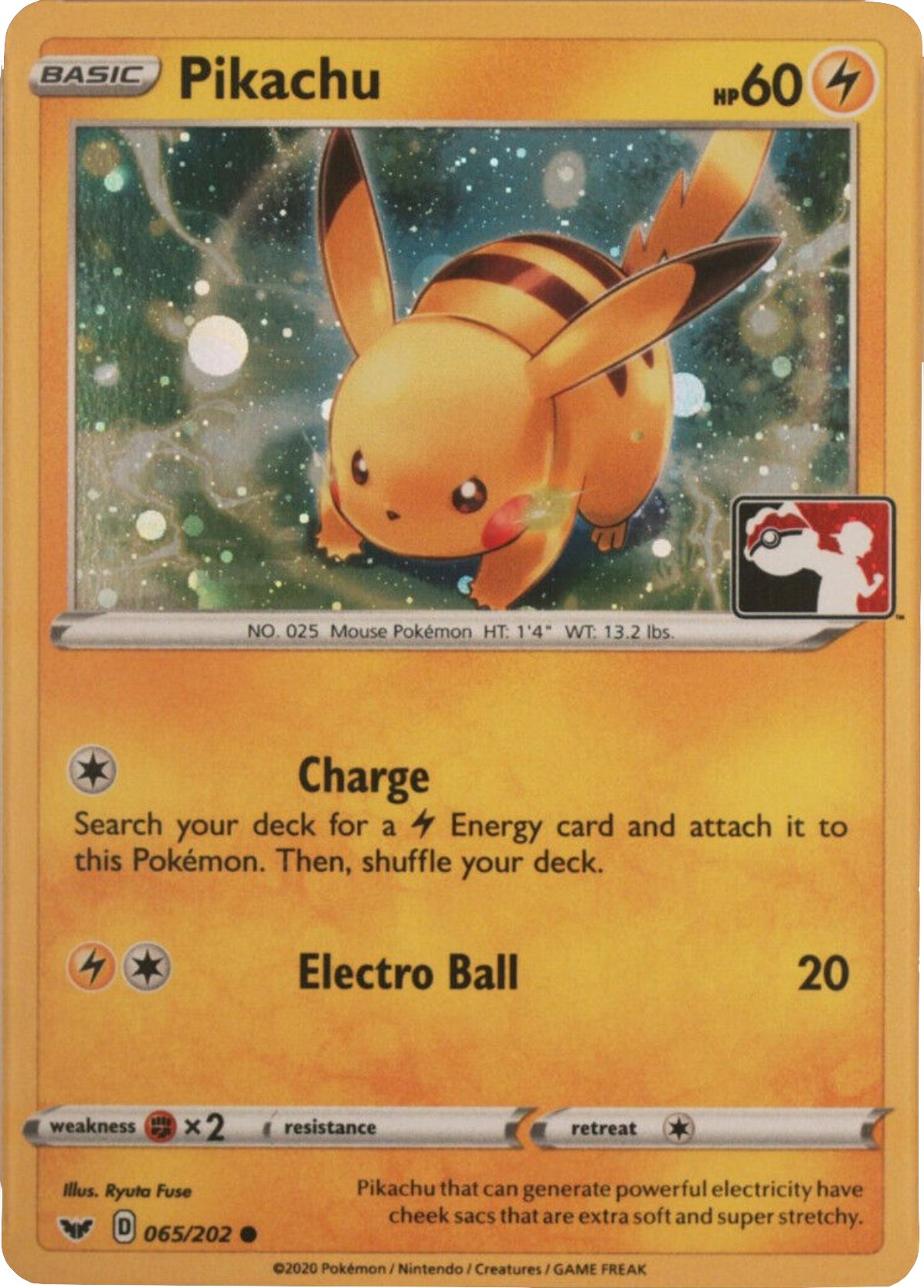 Pikachu (065/202) (Cosmos Holo) [League & Championship Cards] | Exor Games New Glasgow