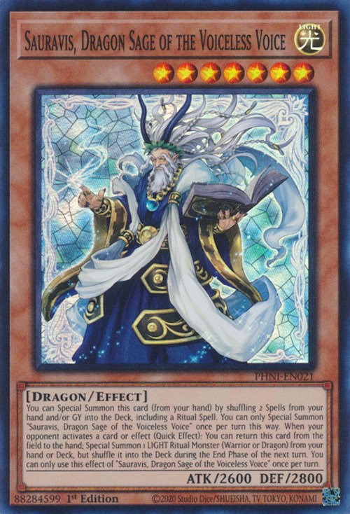 Sauravis, Dragon Sage of the Voiceless Voice [PHNI-EN021] Super Rare | Exor Games New Glasgow