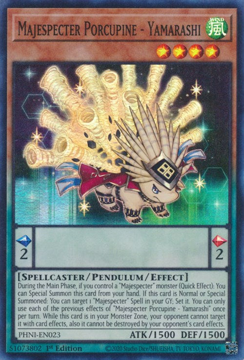 Majespecter Porcupine - Yamarashi [PHNI-EN023] Super Rare | Exor Games New Glasgow