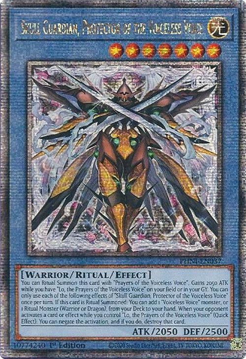 Skull Guardian, Protector of the Voiceless Voice [PHNI-EN037] Quarter Century Secret Rare | Exor Games New Glasgow