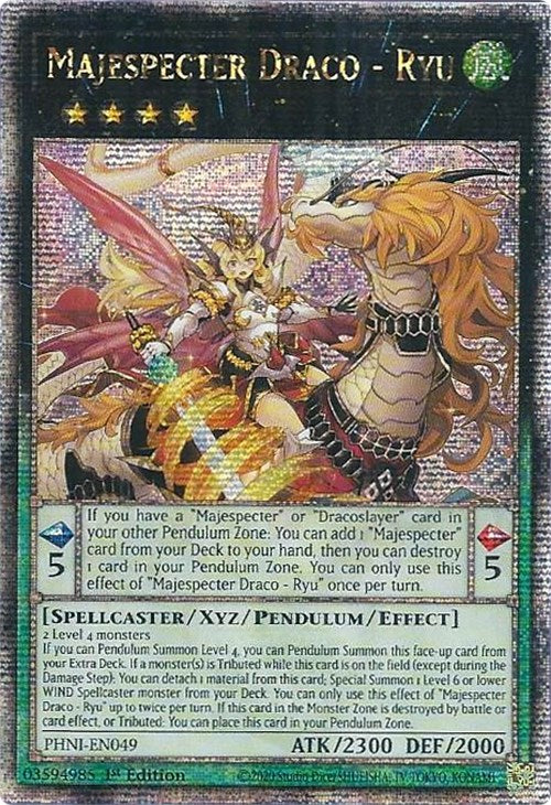 Majespecter Draco - Ryu [PHNI-EN049] Quarter Century Secret Rare | Exor Games New Glasgow