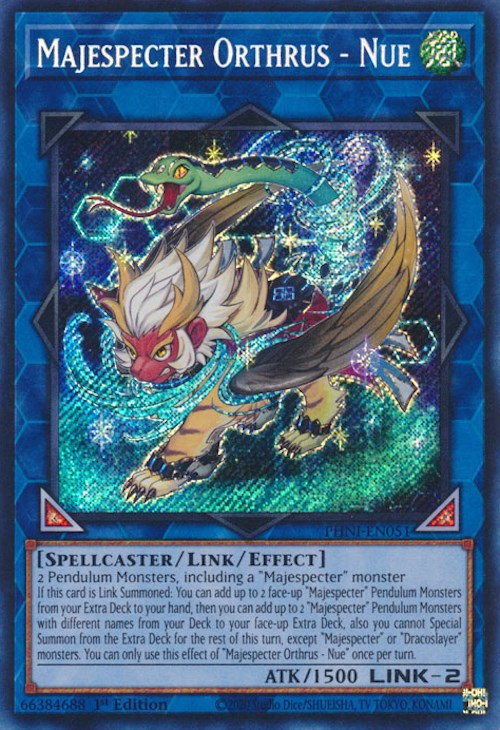 Majespecter Orthrus - Nue [PHNI-EN051] Secret Rare | Exor Games New Glasgow