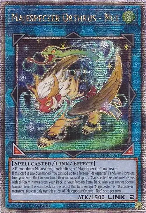 Majespecter Orthrus - Nue [PHNI-EN051] Quarter Century Secret Rare | Exor Games New Glasgow