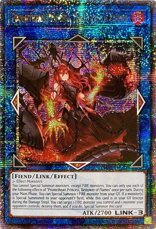 Promethean Princess, Bestower of Flames [PHNI-EN052] Quarter Century Secret Rare | Exor Games New Glasgow