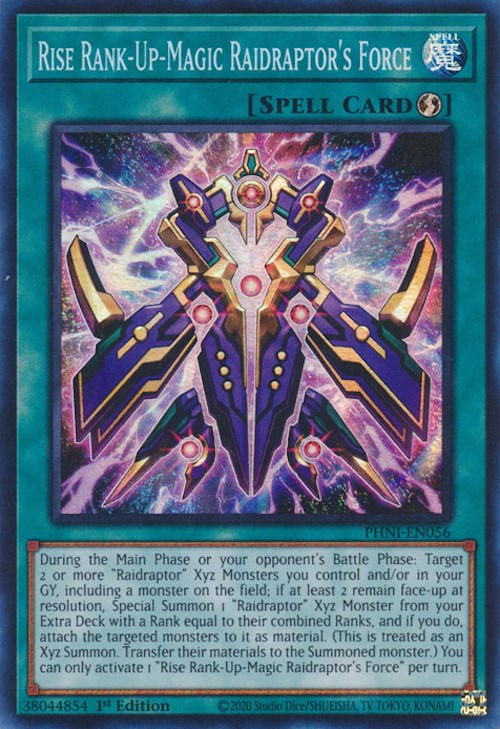 Rise Rank-Up-Magic Raidraptor's Force [PHNI-EN056] Super Rare | Exor Games New Glasgow