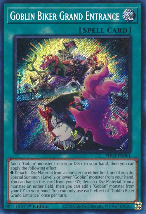 Goblin Biker Grand Entrance [PHNI-EN061] Secret Rare | Exor Games New Glasgow