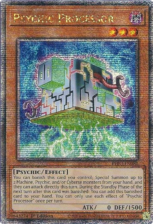 Psychic Processor [PHNI-EN081] Quarter Century Secret Rare | Exor Games New Glasgow