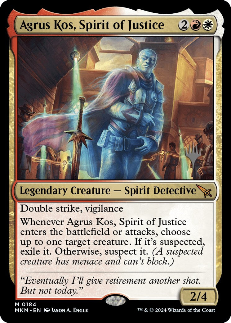 Agrus Kos, Spirit of Justice (Promo Pack) [Murders at Karlov Manor Promos] | Exor Games New Glasgow