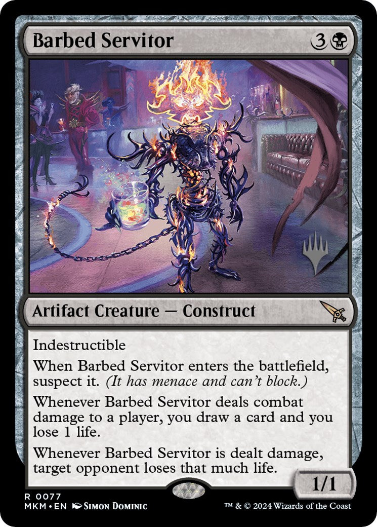 Barbed Servitor (Promo Pack) [Murders at Karlov Manor Promos] | Exor Games New Glasgow