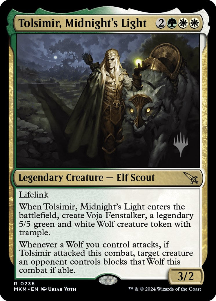 Tolsimir, Midnight's Light (Promo Pack) [Murders at Karlov Manor Promos] | Exor Games New Glasgow