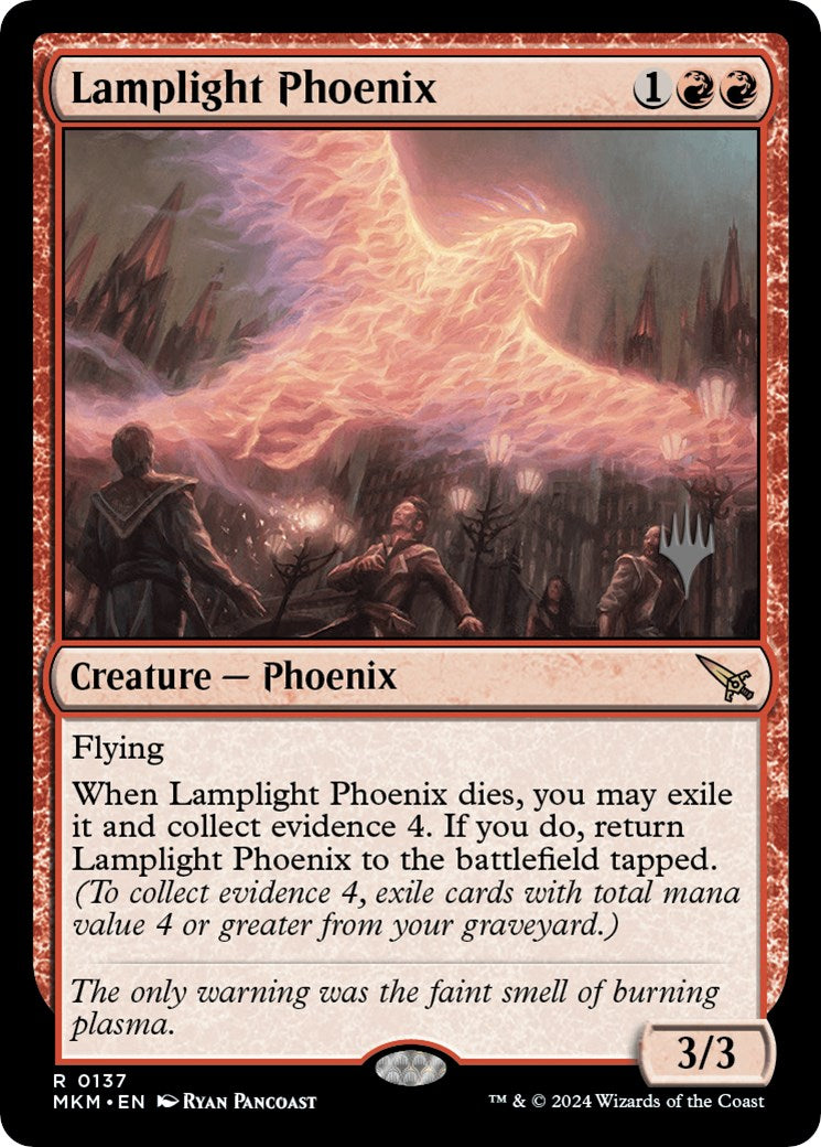 Lamplight Phoenix (Promo Pack) [Murders at Karlov Manor Promos] | Exor Games New Glasgow