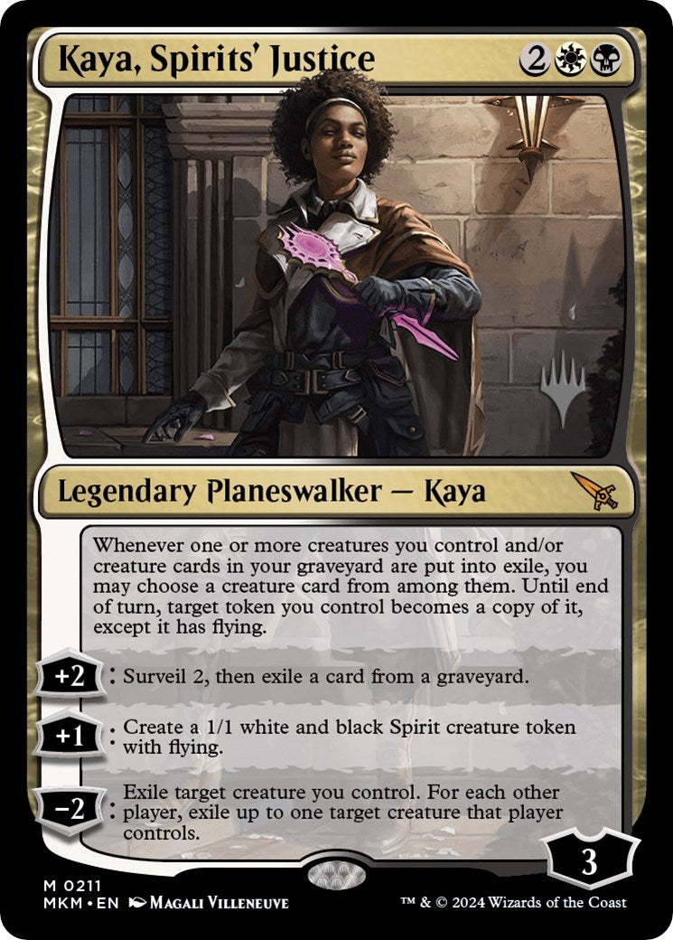 Kaya, Spirits' Justice (Promo Pack) [Murders at Karlov Manor Promos] | Exor Games New Glasgow