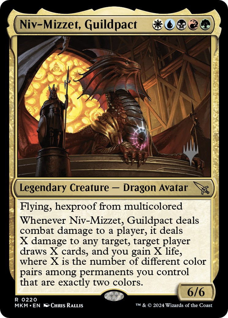 Niv-Mizzet, Guildpact (Promo Pack) [Murders at Karlov Manor Promos] | Exor Games New Glasgow