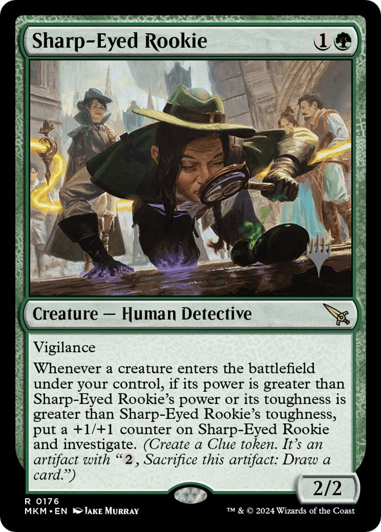 Sharp-Eyed Rookie (Promo Pack) [Murders at Karlov Manor Promos] | Exor Games New Glasgow