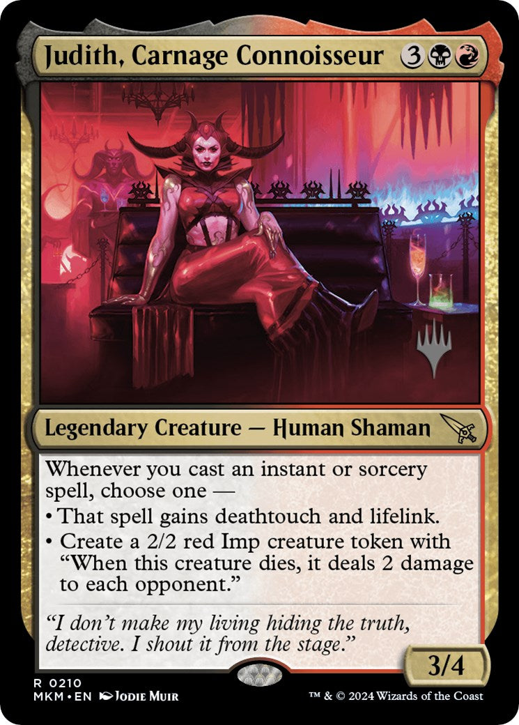 Judith, Carnage Connoisseur (Promo Pack) [Murders at Karlov Manor Promos] | Exor Games New Glasgow