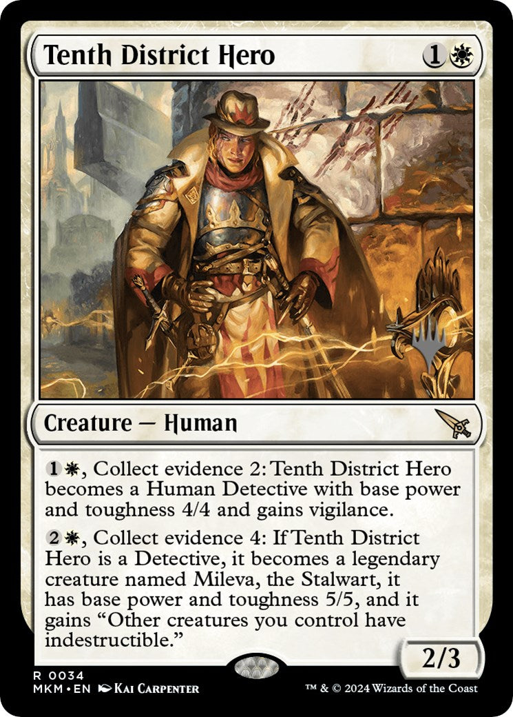 Tenth District Hero (Promo Pack) [Murders at Karlov Manor Promos] | Exor Games New Glasgow