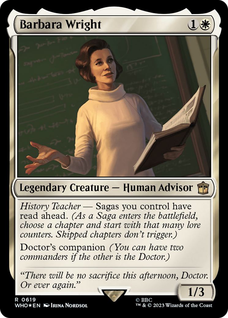 Barbara Wright (Surge Foil) [Doctor Who] | Exor Games New Glasgow