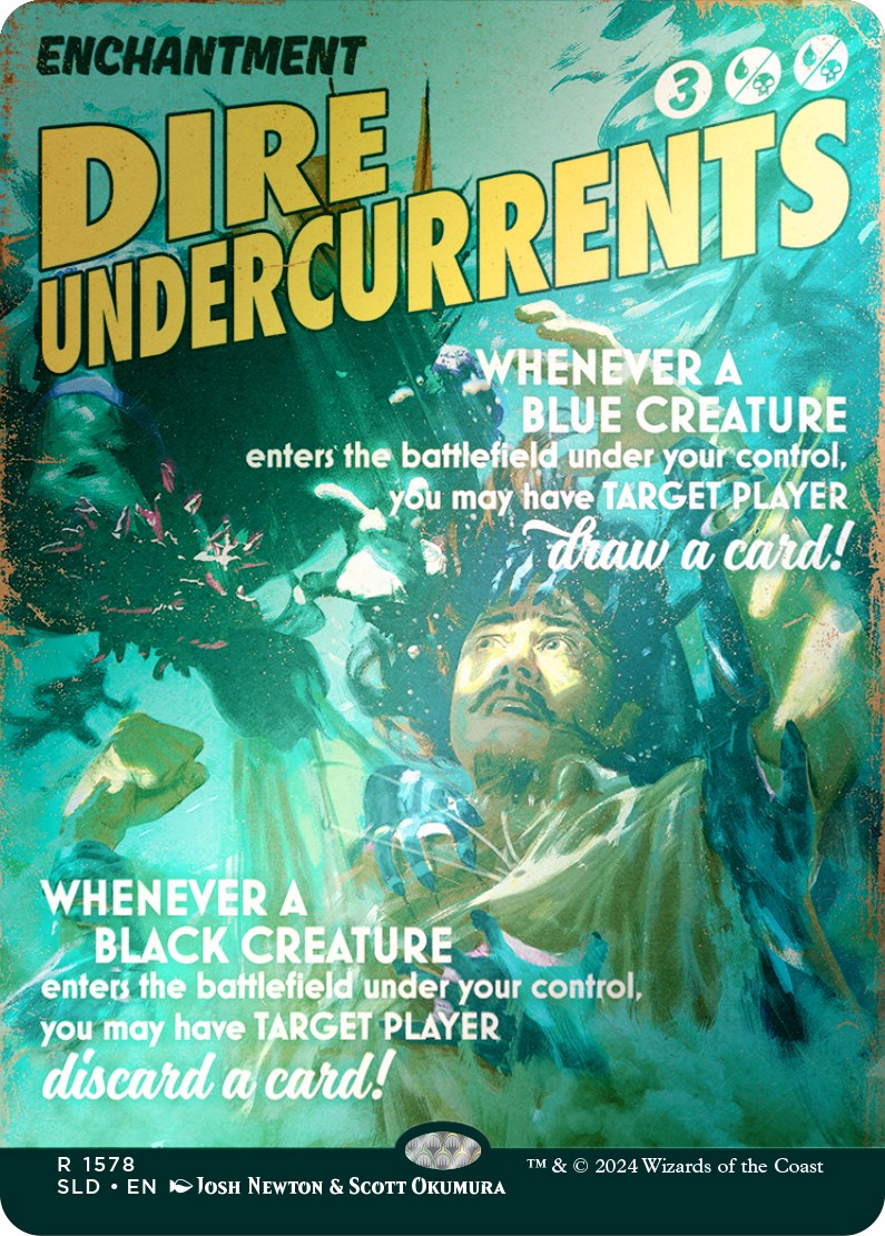 Dire Undercurrents (Rainbow Foil) [Secret Lair Drop Series] | Exor Games New Glasgow