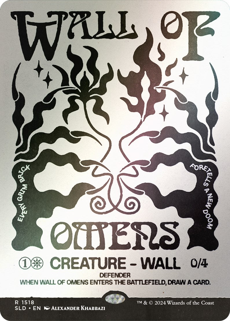 Wall of Omens (Rainbow Foil) [Secret Lair Drop Series] | Exor Games New Glasgow