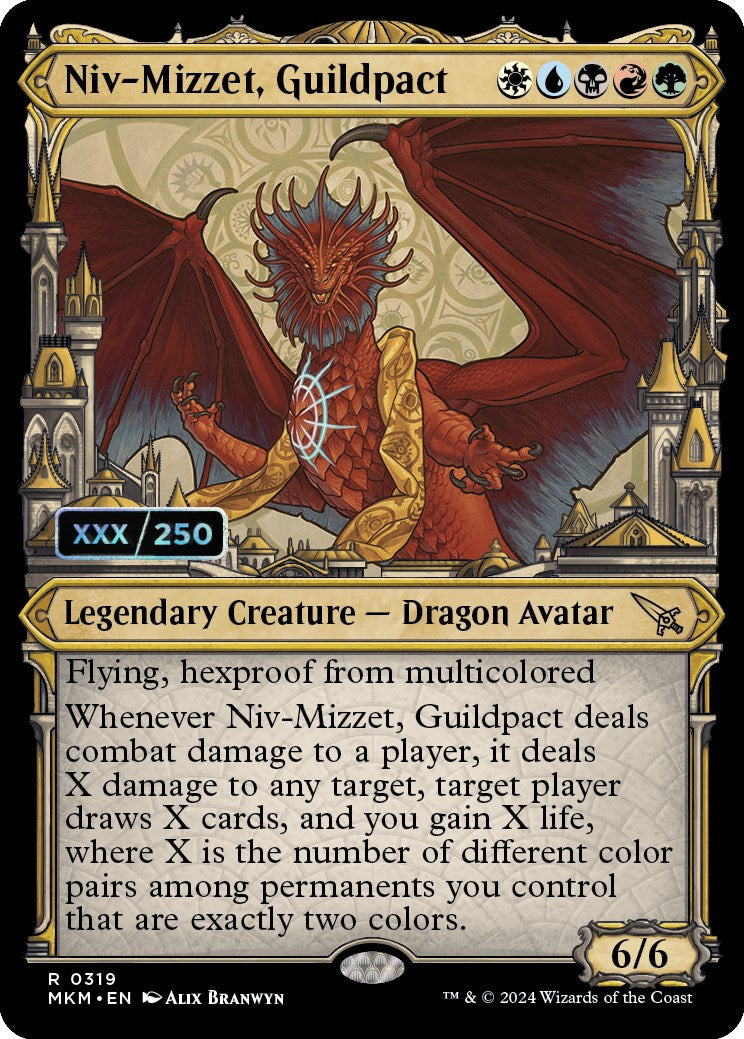 Niv-Mizzet, Guildpact (Serialized) [Murders at Karlov Manor] | Exor Games New Glasgow