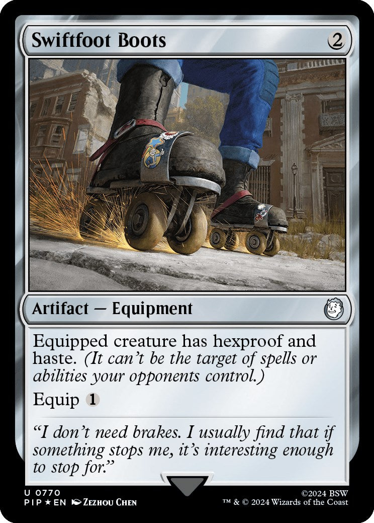 Swiftfoot Boots (Surge Foil) [Fallout] | Exor Games New Glasgow