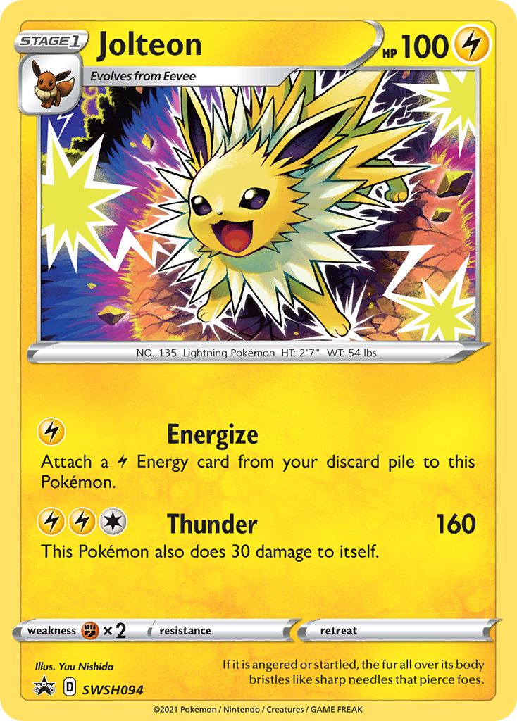 Jolteon (SWSH094) [Sword & Shield: Black Star Promos] | Exor Games New Glasgow