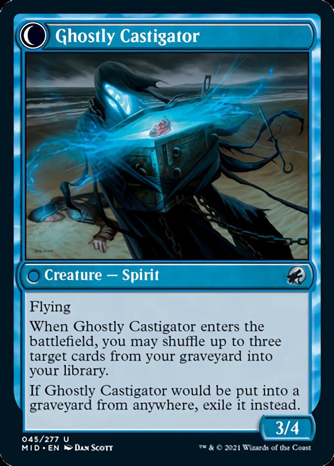 Covetous Castaway // Ghostly Castigator [Innistrad: Midnight Hunt] | Exor Games New Glasgow