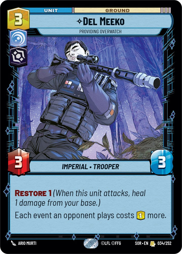 Del Meeko - Providing Overwatch (034/252) [Spark of Rebellion] | Exor Games New Glasgow