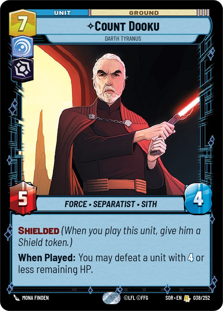 Count Dooku - Darth Tyranus (038/252) [Spark of Rebellion] | Exor Games New Glasgow