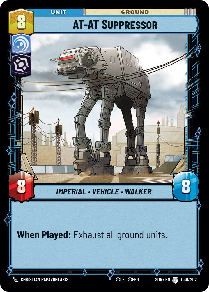 AT-AT Suppressor (039/252) [Spark of Rebellion] | Exor Games New Glasgow