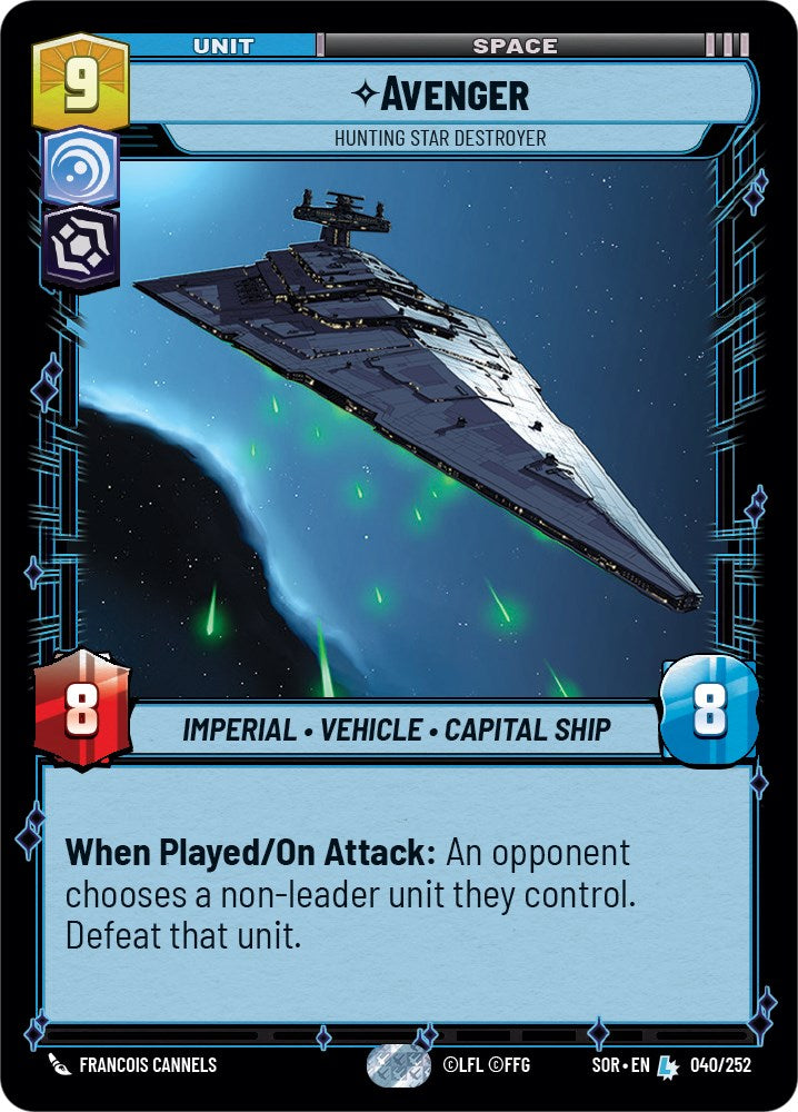 Avenger - Hunting Star Destroyer (040/252) [Spark of Rebellion] | Exor Games New Glasgow