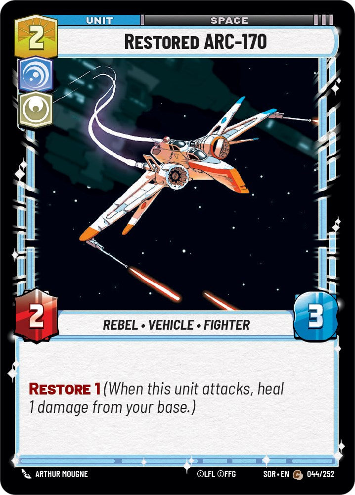 Restored ARC-170 (044/252) [Spark of Rebellion] | Exor Games New Glasgow